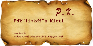 Pálinkás Kitti névjegykártya