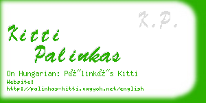 kitti palinkas business card